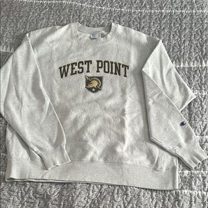 Champion Gray West Point Crewneck Sweater